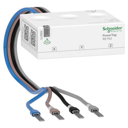 Schneider Electric R9M70 PowerTag Resi9 F63 3P+N Flexkabel, Verbindung mit dem Wiser Hub, Leitungsschutzschalter - Made in Germany von Schneider Electric