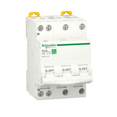 Schneider Electric R9PFC732 Resi9 - Modular-Schutzschalter - 3P+N - 32A - C-Kurve C - Kämmbare Leitungsschutzschalter XP 3P+N 32A C von Schneider Electric