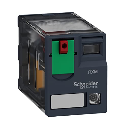 Schneider Electric | RXM4AB2B7 - Miniaturrelais Steckrelais RXM, 4 W, 6 A, 24 VDC, LED - 21 x 27 x 47 mm von Schneider Electric