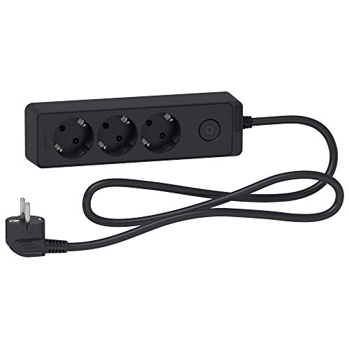 Schneider Electric ST9431B Mehrfachsteckdose mit 3 Steckdosen, Kabel 1,5 m, Anthrazit Schneider Electric ST9431B Mehrfachsteckdose mit 3 Steckdosen, Kabel 1,5 m, Anthrazit von Schneider Electric