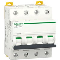 Schneider Electric - Schneider A9F94440 4P 40A C-Kurven-Leistungsschalter Acti9 IC60L von Schneider Electric