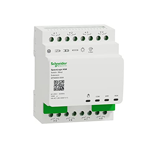 Schneider Electric SpaceLogic KNX – Jalousie-Umschaltung – 8 Ausgänge 10AX/16AC1 – Erweiterung – MTN6805-0008 von Schneider Electric