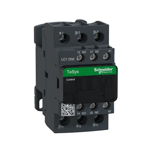 Schneider Electric TeSys D LC1D Leistungsschütz / 110 V ac Spule, 3 -polig 3 Schließer, 690 V ac / 32 A, Motorsteuerung Schneider Electric TeSys D LC1D Leistungsschütz / 110 V ac Spule, 3 -polig 3 Schließer, 690 V ac / 32 A, Motorsteuerung von Schneider Electric