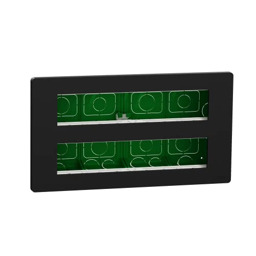 Schneider Electric - Unica – Konzentrationsdose komplett – 2 Reihen mit 10 Mod – Anthrazit – NU171054 von Schneider Electric