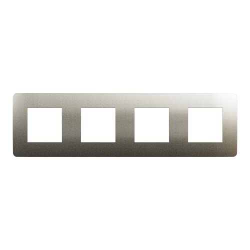 Schneider Electric - Unica Studio Metall N – Abdeckplatte – Bronze eingefasst Anthrazit – 4 Positionen – NU280852M Schneider Electric - Unica Studio Metall N – Abdeckplatte – Bronze eingefasst Anthrazit – 4 Positionen – NU280852M von Schneider Electric