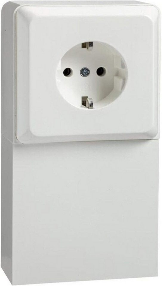 Schneider Electric Unterputz-Steckdose Elso 505400 Std im Geräteträger Schachta 1f 16A perlweiß von Schneider Electric