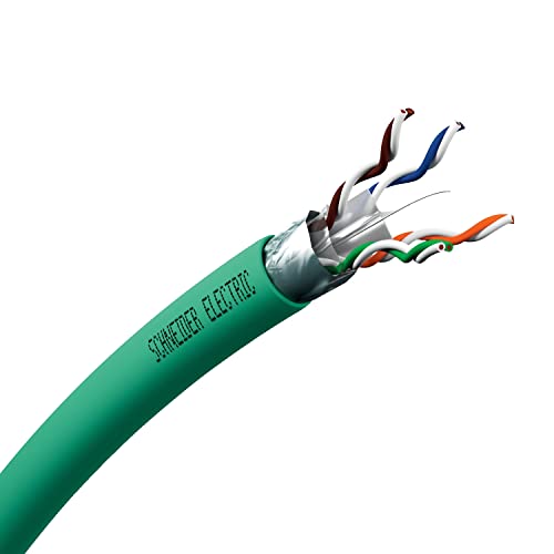 Schneider Electric - Actassi - Kabel CL-C - Cat6A F/UTP D - 4 Paar 500 MHz - Grün - lineare Meterware - VDICD13X218 von Schneider Electric