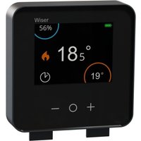 Schneider Electric Wiser Heizkörperthermostat schwarz, mit Display CCTFR6401 - CCTFR6401 von Schneider Electric
