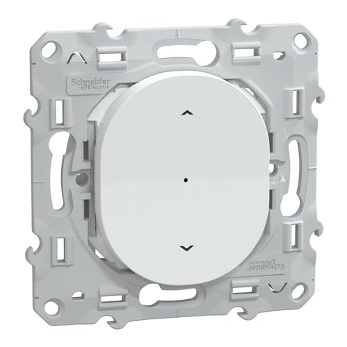 Schneider Electric - Wiser Ovalis - Rollladenschalter - 4A - Zigbee - Weiß - S320567W von Schneider Electric