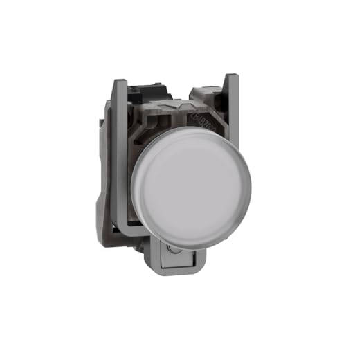Schneider Electric Harmony XB4 Leuchtmelder, 22mm, Meldeleuchte, 24V ACDC, weiss, Artikelnummer XB4BVB1 von Schneider Electric