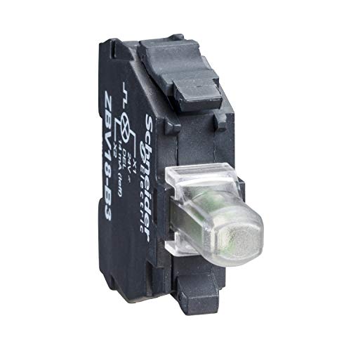 Schneider Electric | ZBVB1 - Lampenfasssung, Beleuchtungsblock LED-Modul, Ø 22mm, Integral LED weiß, 24 V von Schneider Electric