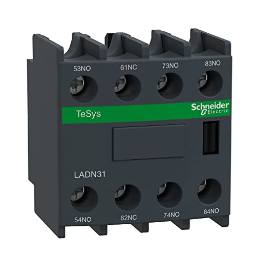 Schneider LADN31 Hilfsschalterblock, 3S+1Ö, Schraubanschluss, 690 V, Weiß Schneider LADN31 Hilfsschalterblock, 3S+1Ö, Schraubanschluss, 690 V, Weiß von Schneider