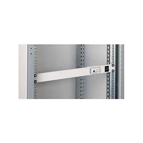 Schneider NSYCRTM1UVT 19 Zoll-Frontplatte 1HE mit Schalter und Thermostat, für Belüftung in RAL 7016 von Schneider