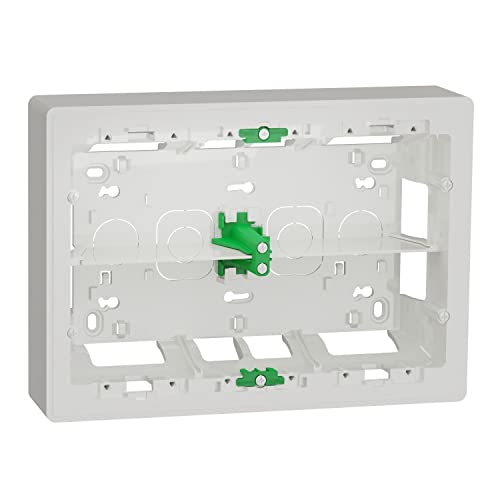 Schneider Electric NU821820 Unica Aufputz 2-reihig 8 Mod, antik-weiß von Schneider Electric