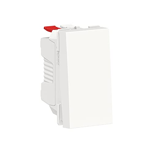 Schneider Electric - Unica – Druckknopf NO – 10 A – Schnellverbinder – 1 Mod – Weiß Anti-– allein – NU310620 von Schneider Electric