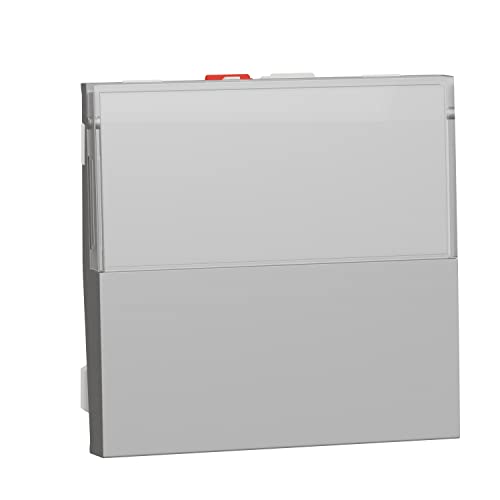 Unica – Taster NO/NF Etikettenhalter – 10 A – 2 Modi – Aluminium – Mecha einzeln von Schneider Electric