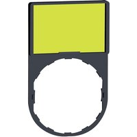 ZBY6102 Schildträger mit Schild (l x b) 50 mm x 30 mm unbeschriftet Weiß, Gelb 1 - Schneider Electric von Schneider Electric