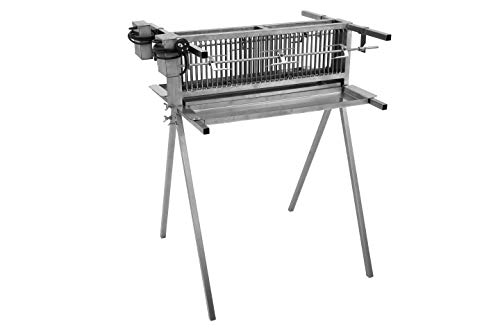 Schneider Grillgeräte 66/2 fach für Hähnchen, Rollbraten oder als Spießgrill silber/edelstahl 16d von Schneider Grillgeräte