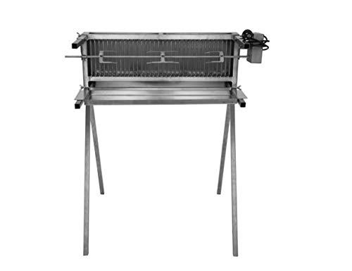 Schneider Grillgeräte 66 für Hähnchen, Rollbraten oder als Spießgrill 16b silber/edelstahl von Schneider Grillgeräte