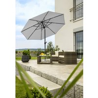 SCHNEIDER SCHIRME Marktschirm »Adria«, rund, abknickbar, Sonnenschutzfaktor: 50+ - silberfarben von Schneider Schirme