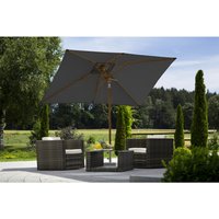 SCHNEIDER SCHIRME Marktschirm »Malaga«, BxL: 200 x 300cm, rechteckig, abknickbar, Sonnenschutzfaktor: 50+ - grau SCHNEIDER SCHIRME Marktschirm »Malaga«, BxL: 200 x 300cm, rechteckig, abknickbar, Sonnenschutzfaktor: 50+ - grau von Schneider Schirme
