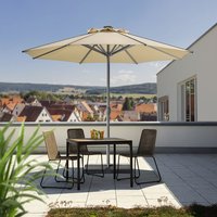 SCHNEIDER SCHIRME Marktschirm »Rooftop«, rund, Sonnenschutzfaktor: 50+ - beige von Schneider Schirme