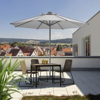 SCHNEIDER SCHIRME Marktschirm »Rooftop«, rund, Sonnenschutzfaktor: 50+ - silberfarben von Schneider Schirme