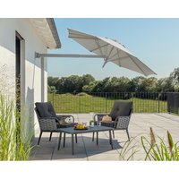 SCHNEIDER SCHIRME Wandschirm »Muro«, Sonnenschirm, ⌀: 250 cm, silbergrau von Schneider Schirme