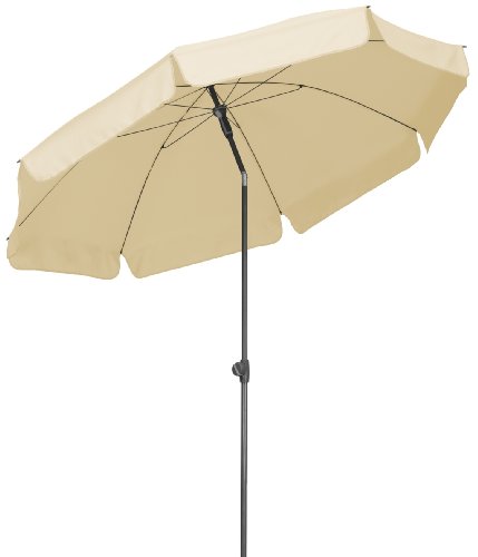 Schneider 754-02 Sonnenschirm Aquila, natur, 250 cm rund, Gestell Stahl, Bespannung Polyester, 4.6 kg von Schneider Schirme