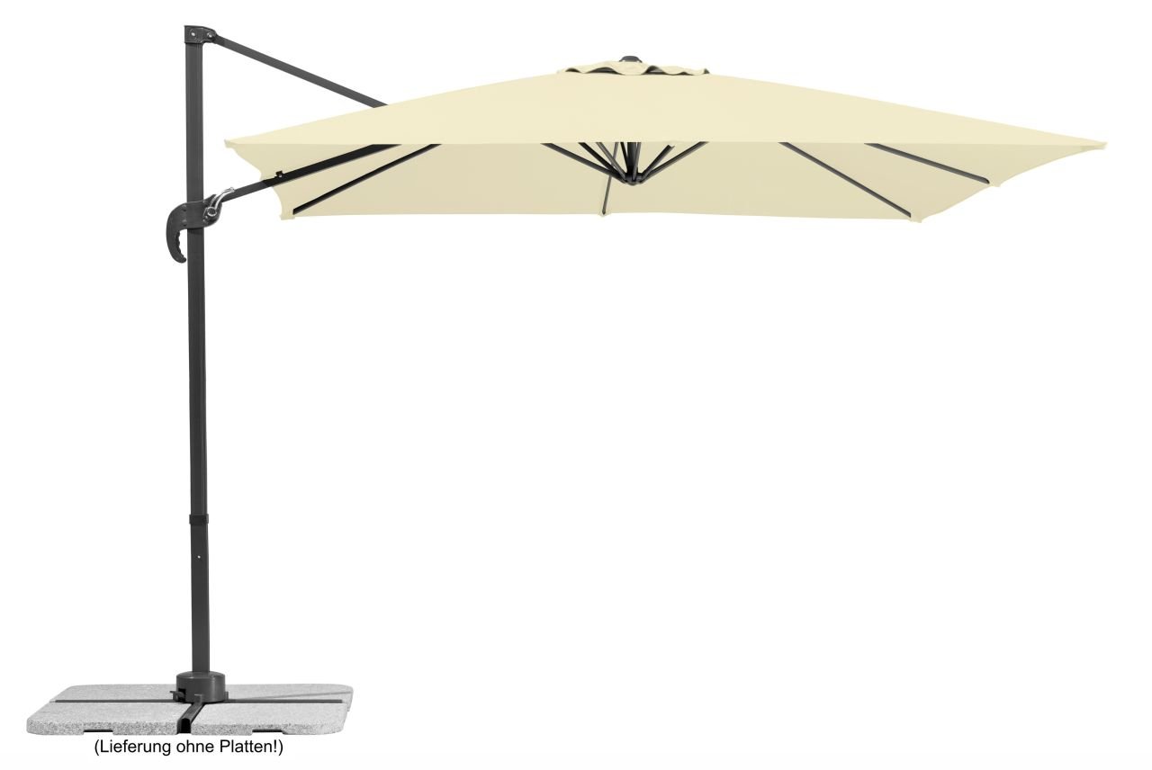 Schneider Ampelschirm Rhodos Junior natur 270 x 270 cm von Schneider Schirme
