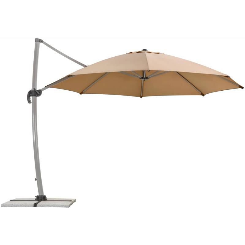 Schneider Ampelschirm Rhodos Ø 350 cm Sand mit Kurbelmechanik von Schneider Schirme
