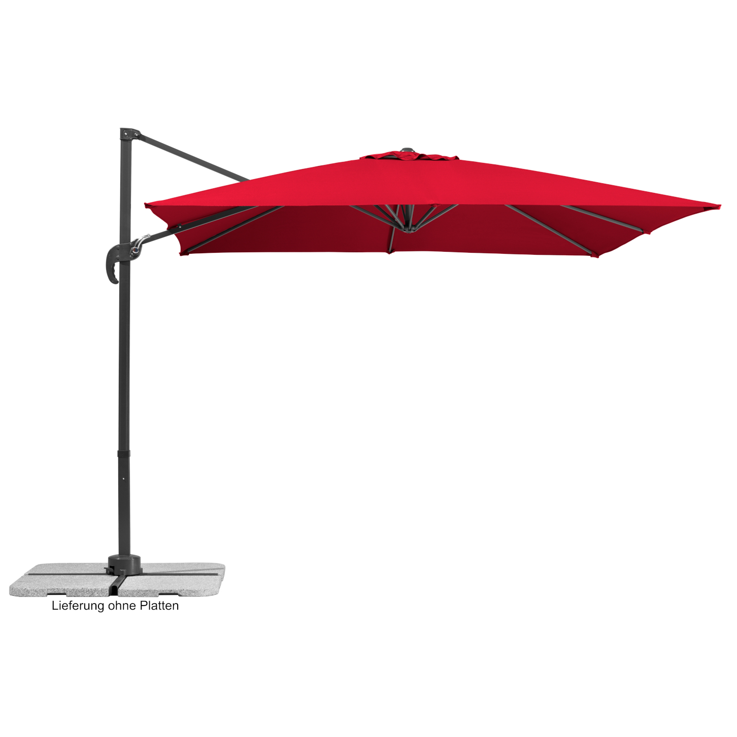 Schneider Classics Ampelschirm Rhodos Junior 270x270/8 rot von Schneider Schirme