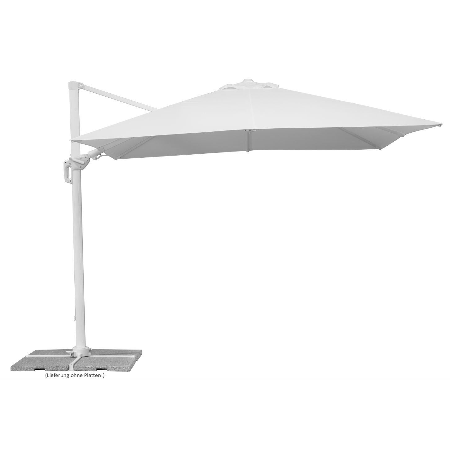 Schneider Classics Rhodos Twist Bianco 300 x 300/8 cm weiß von Schneider Schirme