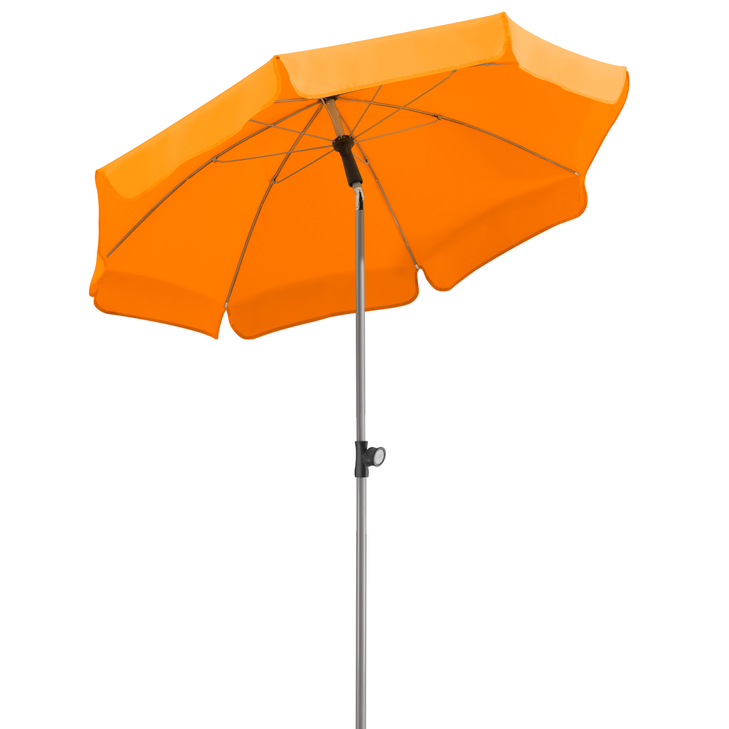 Schneider Classics Sonnenschirm Locarno 150/8 cm Ø mandarine von Schneider Schirme