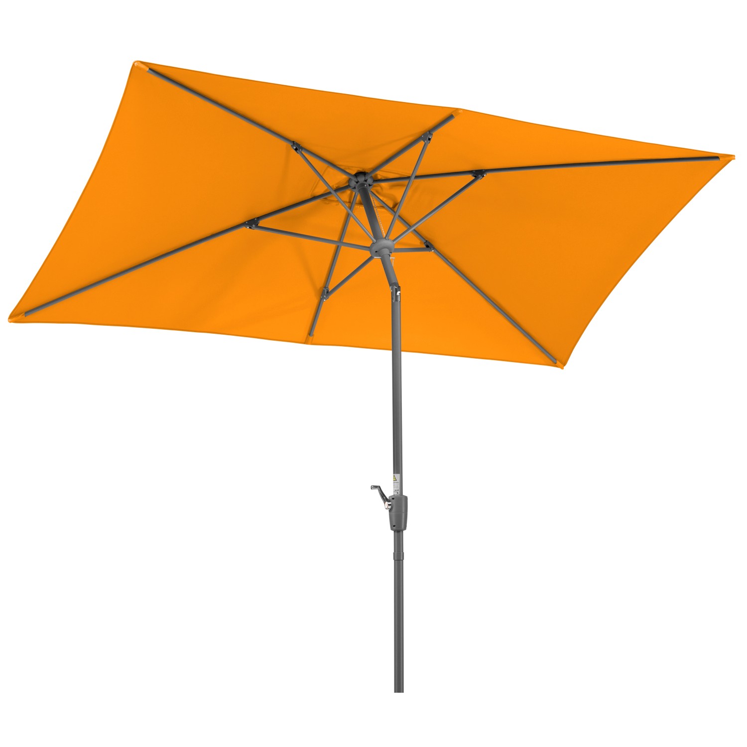 Schneider Schirme Balkonschirm 150 cm x 270 cm Mandarine mit Kurbelmechanik von Schneider Schirme