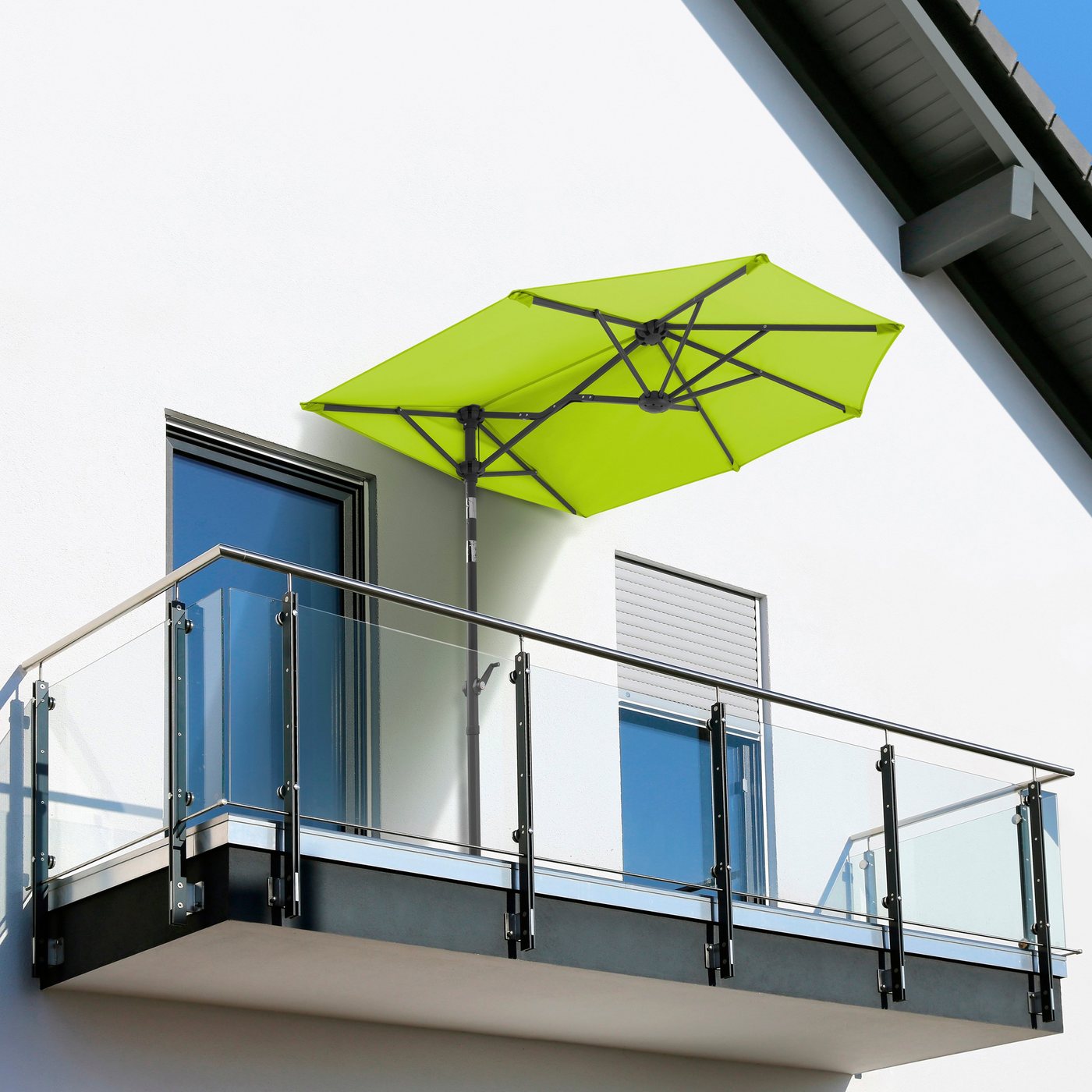 Schneider Schirme Balkonschirm Salerno mezza, LxB: 150x150 cm, mit Schutzhülle, ohne Schirmständer von Schneider Schirme