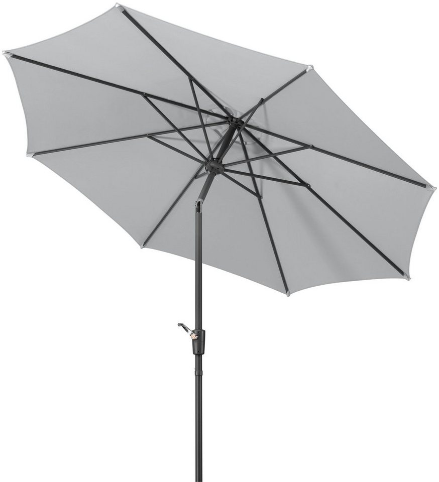 Schneider Schirme Marktschirm Harlem, Durchmesser 270 cm, silbergrau, rund, ohne Schirmständer von Schneider Schirme