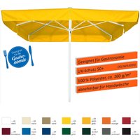 Quadro Mittelmastschirm 300 x 300 cm Gastro in 14 Farbvarianten Sonnenschirm 04 Goldgelb - Schneider Schirme von Schneider Schirme