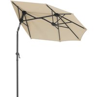 Salerno Mezza 150 x 150 cm Balkonschirm Sonnenschirm 3 Farbvarianten 02 Natur - Schneider Schirme von Schneider Schirme