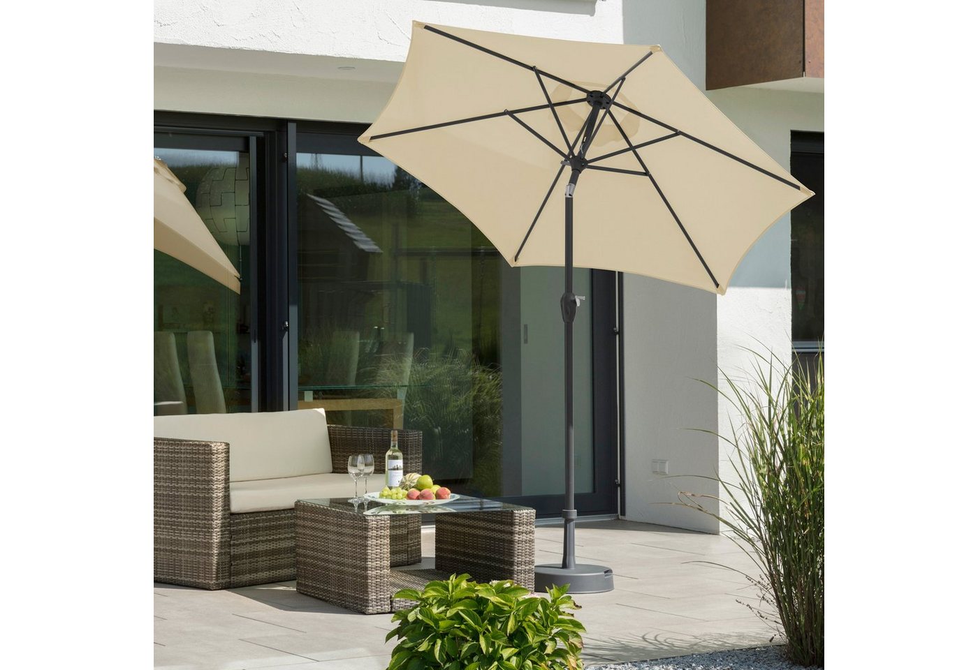 Schneider Schirme Sonnenschirm Bilbao, abknickbar, ohne Schirmständer von Schneider Schirme