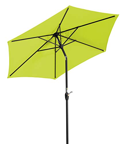 Schneider Sonnenschirm Bilbao, apfelgrün, 220 cm rund, 620-78, Gestell Stahl, Bespannung Polyester, 4.3 kg von Schneider Schirme