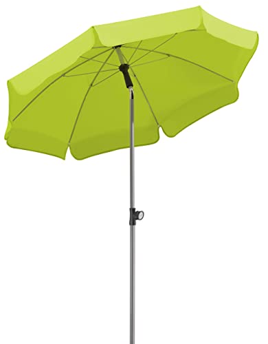 Schneider Sonnenschirm Locarno, apfelgrün, 150 cm rund, 715-78, Gestell Stahl, Bespannung Polyester, 2 kg von Schneider Schirme