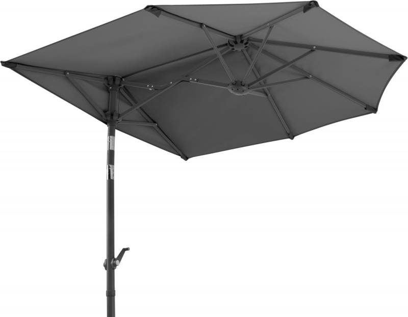 Schneider Sonnenschirm Salerno mezza anthrazit 150 x 150 cm von Schneider Schirme