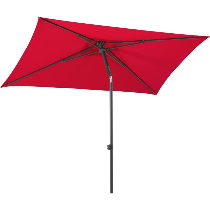 Schneider Marktschirm 240 cmx 140 cm Rot mit Knickfunktion von Schneider Schirme