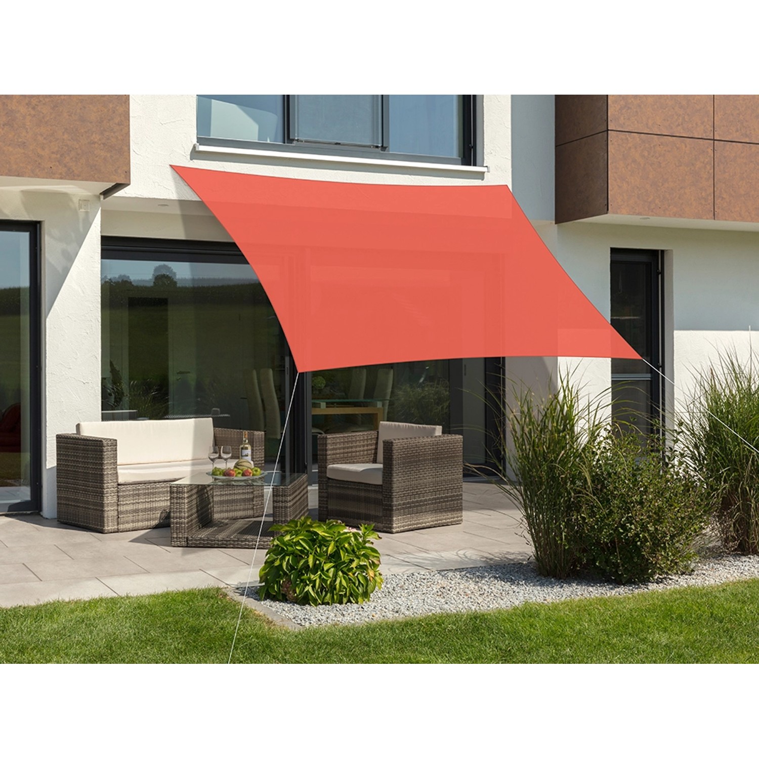 Schneider Sonnensegel Teneriffa Terracotta 360 cm x 360 cm von Schneider Schirme