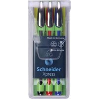Schneider Xpress Fineliner schwarz, rot, blau - 3er-Etui von Schneider