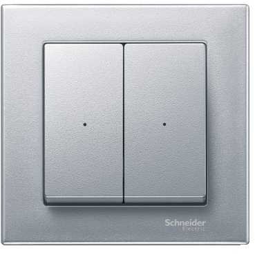 Schneider ELEC ppm – PME 32 10 – Taste Dimmer Taste doppelte Aluminium von Schneider elec