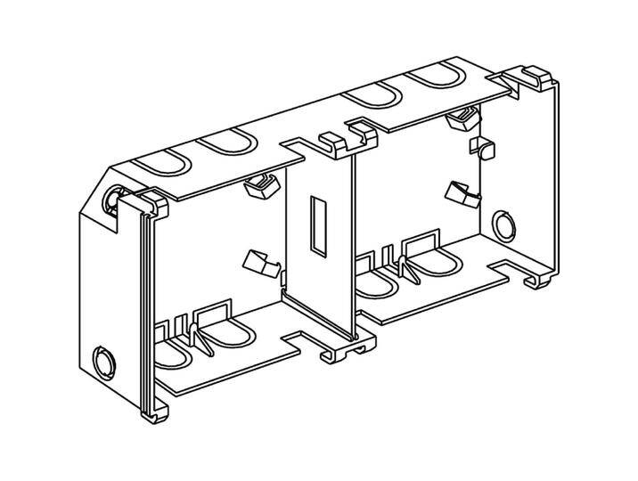 10x Schneider Electric, Abzweigdose, Schutzhaube nach EN50174-2 /2XCYB BK Glasfaserport weiss RAL9016 Typ:CYB-DF 5971220 von Schneider-electric