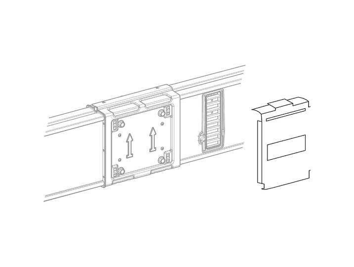10x Schneider Electric, Verteilerschrank Zubehör, KT Ersatzteil, Abgangsstellenabdeckung KSE80YB2 von Schneider-electric