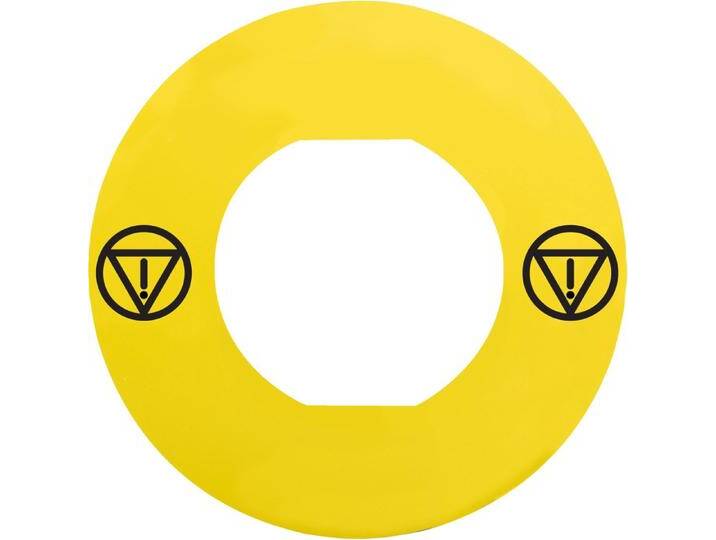 10x Schneider Electric Schild Ř60 für Not-Halt-Taster, mit ZBY9140M, Schalter + Taster, Gelb 10x Schneider Electric Schild Ř60 für Not-Halt-Taster, mit ZBY9140M, Schalter + Taster, Gelb von Schneider-electric